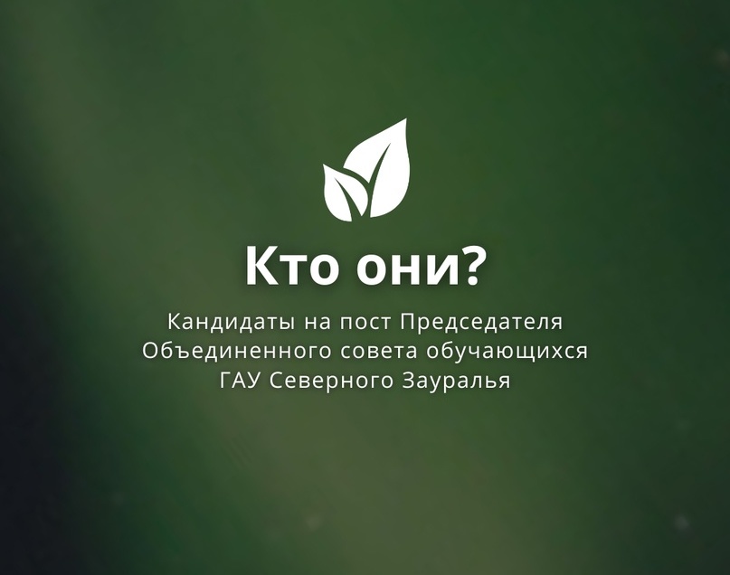 Четверо студентов баллотируются на пост председателя Объединенного совета обучающихся ГАУ Северного Зауралья